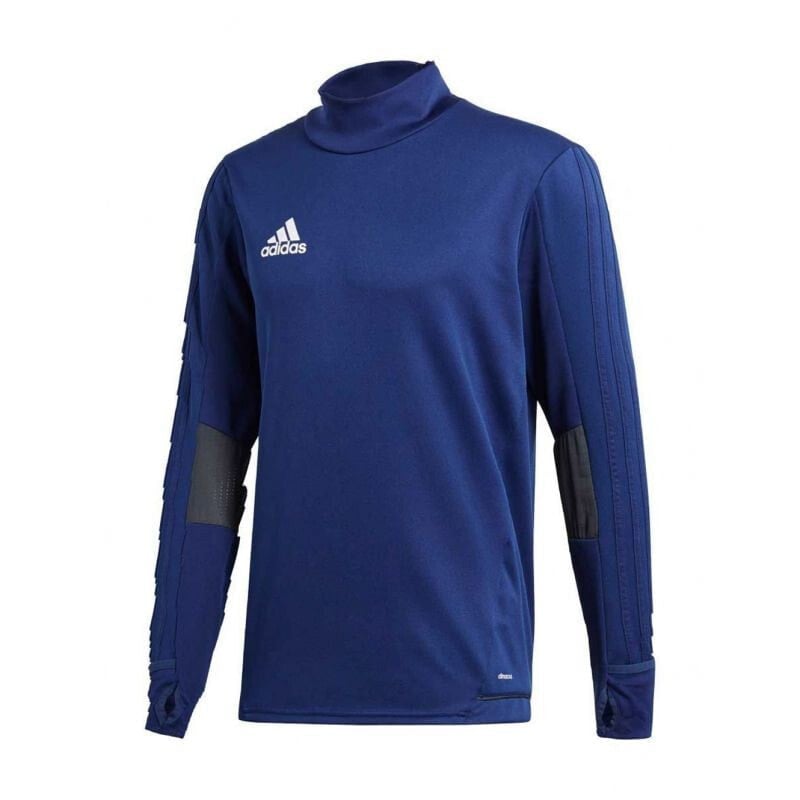 Мужской свитшот спортивный синий adidas training top Tiro 17 M BQ2751