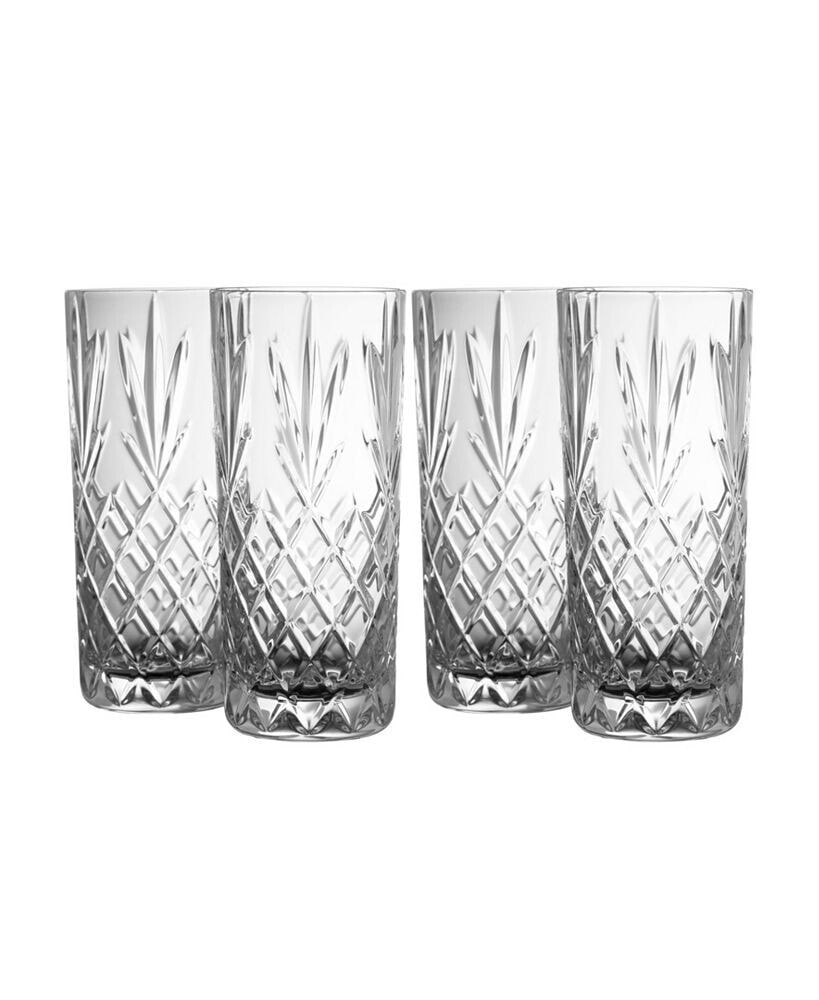 Belleek Pottery renmore Hi-Ball Glasses, Set of 4