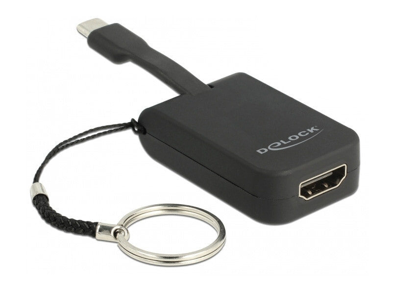 DeLOCK 63942 видео кабель адаптер 0,03 m USB Type-C HDMI Черный