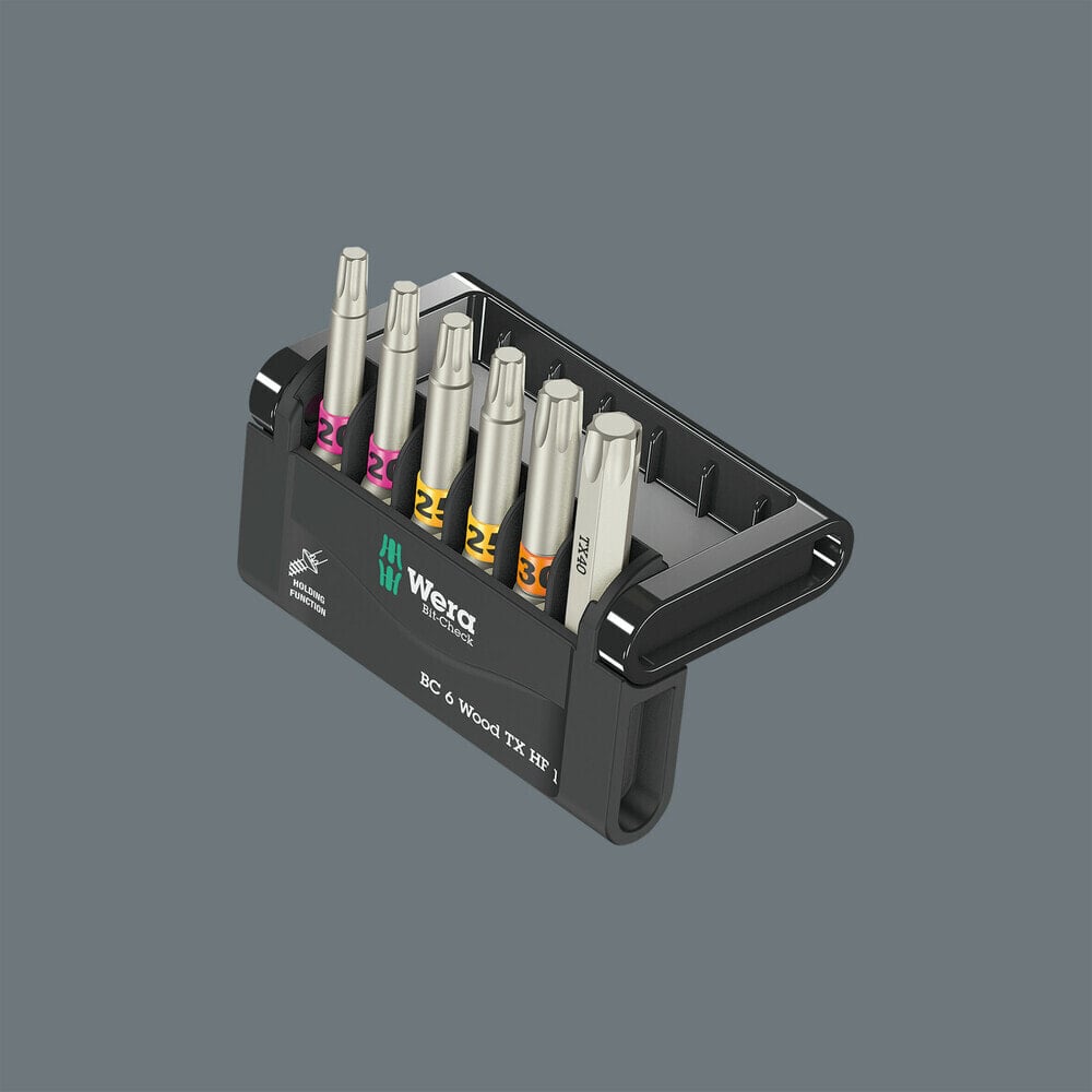 Wera Bit-Sortiment, Bit-Check 6 Wood TX HF 1 SB, 6-teilig, 05073639001