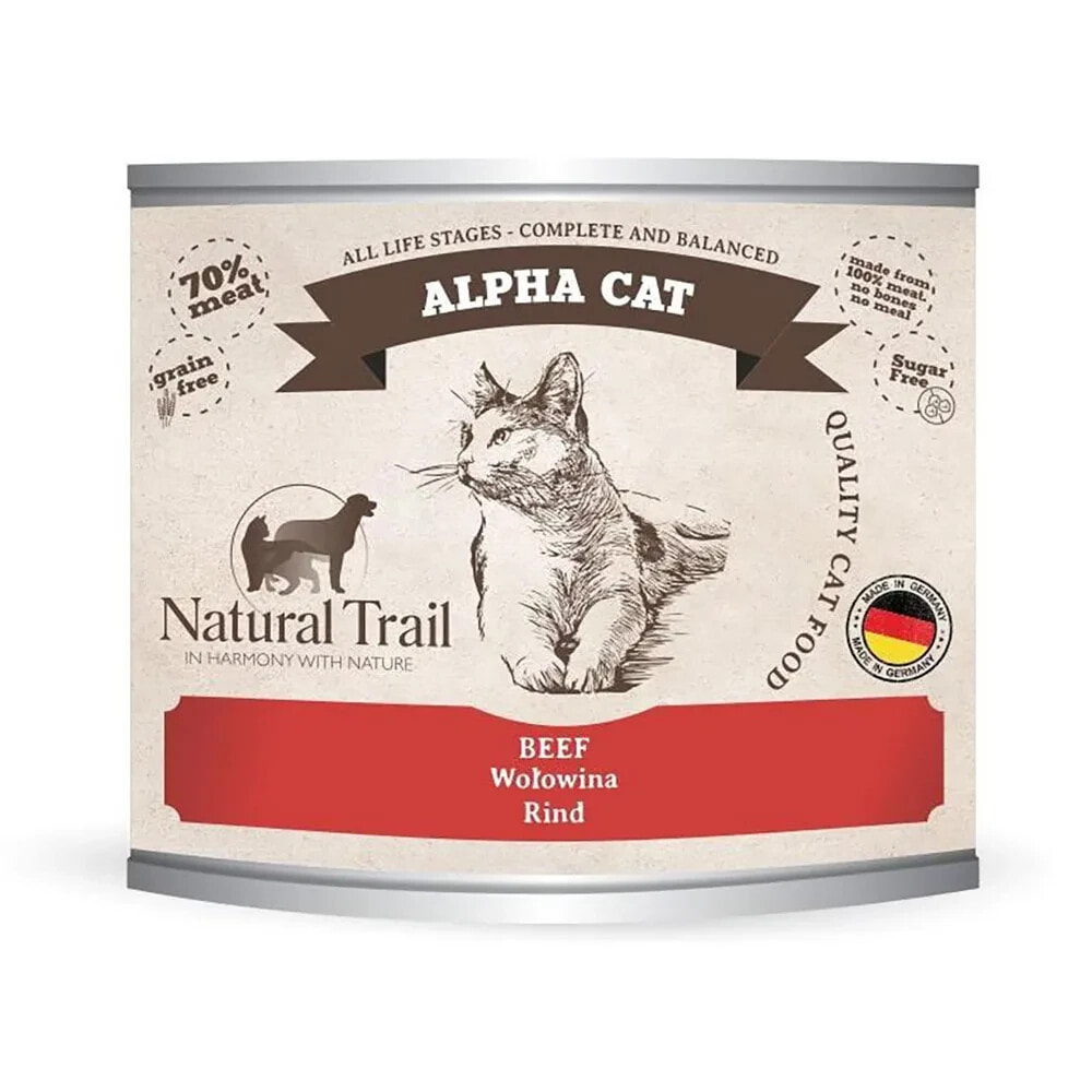 NATURAL TRAIL Alpha beef wet cat food 200g