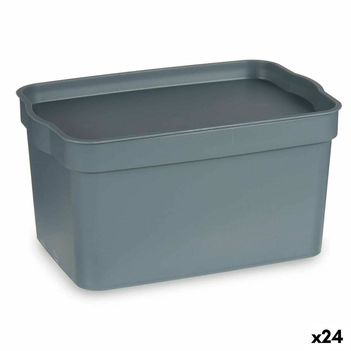 Multi-use Box Grey Plastic 2,3 L (13,5 x 11 x 20 cm) (24 Units)