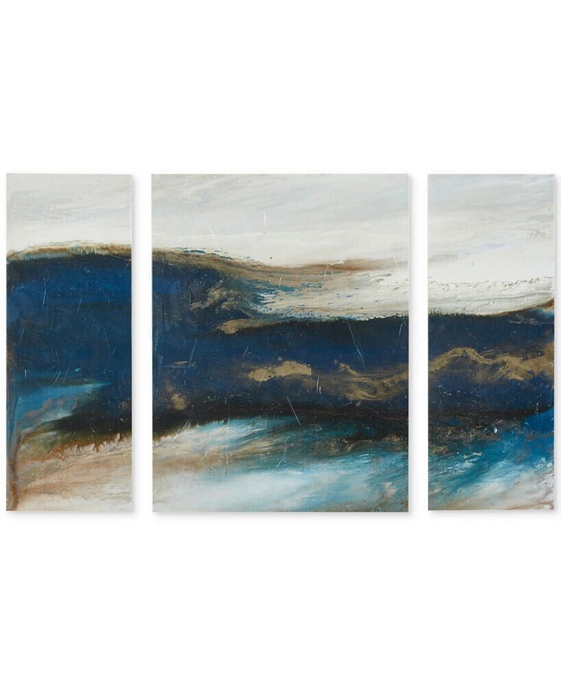 INK+IVY rolling Waves Canvas Print Set