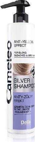 Delia Cameleo Silver Anti Yellow Effect Shampoo Оттеночный серебристый шампунь с антижелтым эффектом 200 мл