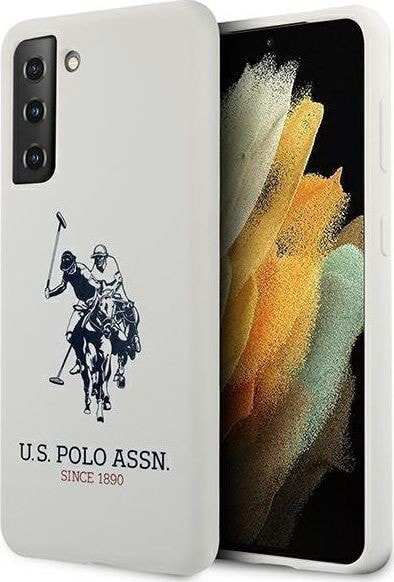 чехол силиконовый белый с логотипом Us Polo