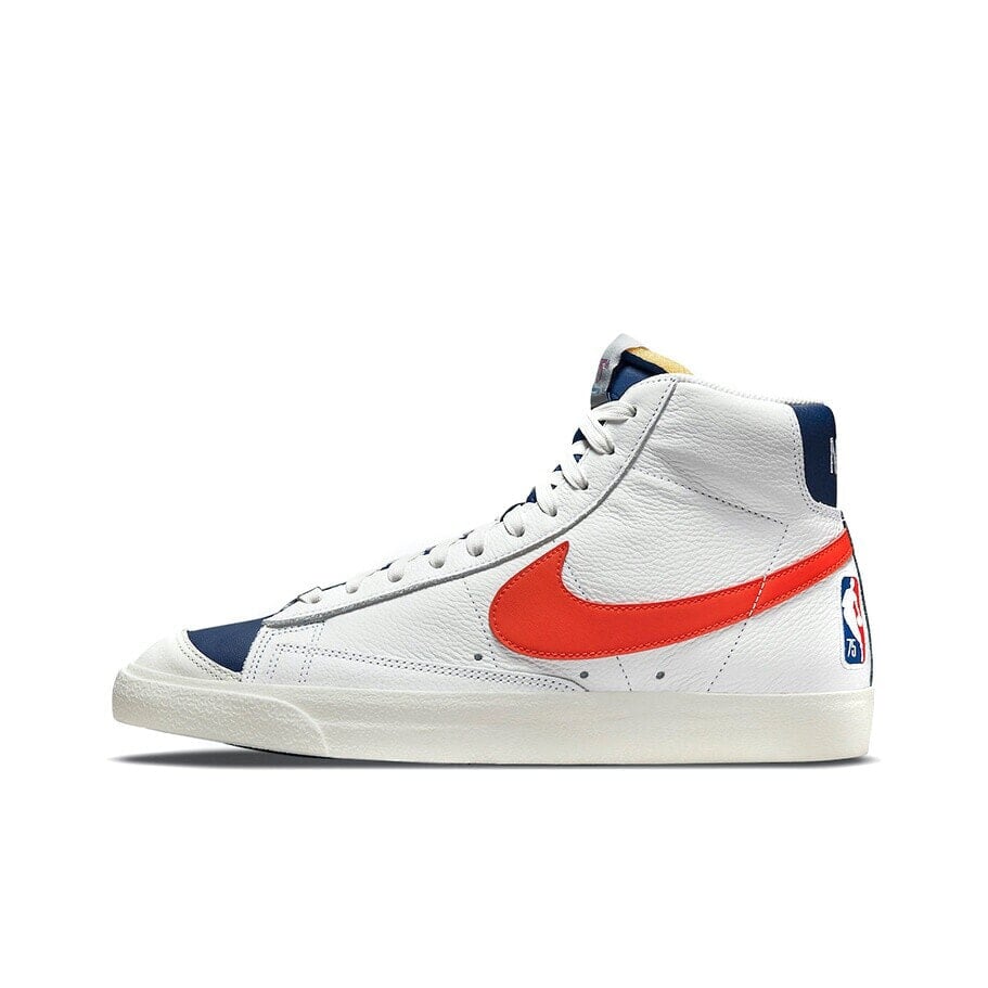 NBA x Nike Blazer Mid knicks 尼克斯 NBA 75周年 中帮 板鞋 男款 白蓝橙 / Кроссовки Nike Blazer Mid Knicks NBA 75