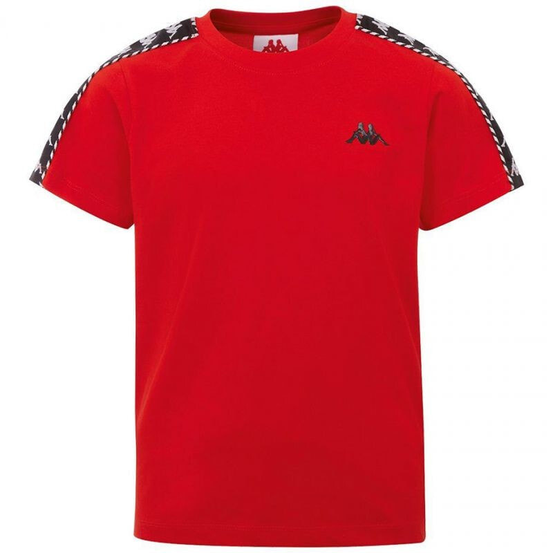 Мужская футболка спортивная  красная с логотипом Kappa ILYAS M 309001 18-1664 T-shirt