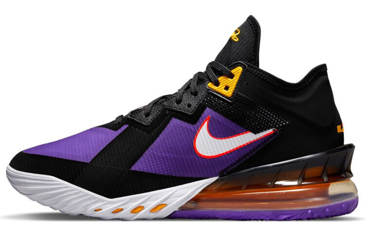 Nike Lebron 18 耐磨防滑 低帮 实战篮球鞋 男款 黑紫 国内版 / Кроссовки Nike Lebron 18 CV7564-003