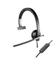 Logitech USB Headset Mono H650e - Wired - Office/Call center - 50 - 10000 Hz - 93 g - Headset - Black - Silver