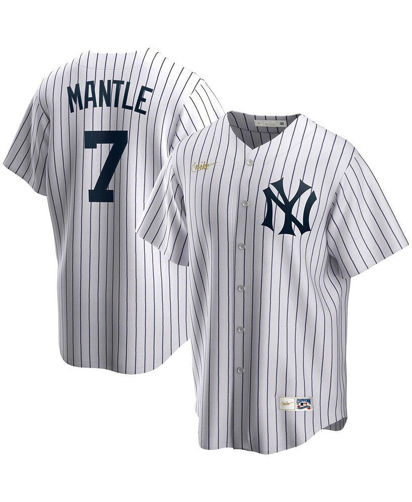 Men's Nike Mickey Mantle White New York Yankees Home Cooperstown Collection Player Jersey