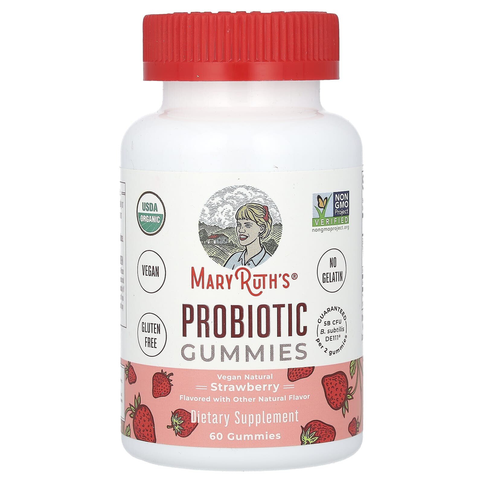 Probiotic Gummies, Strawberry , 60 Gummies