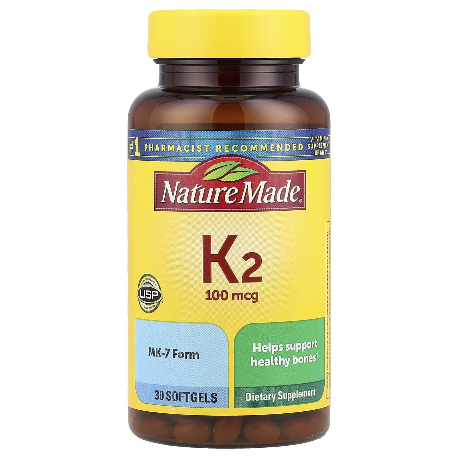 Vitamin K2, 100 mcg, 30 Softgels