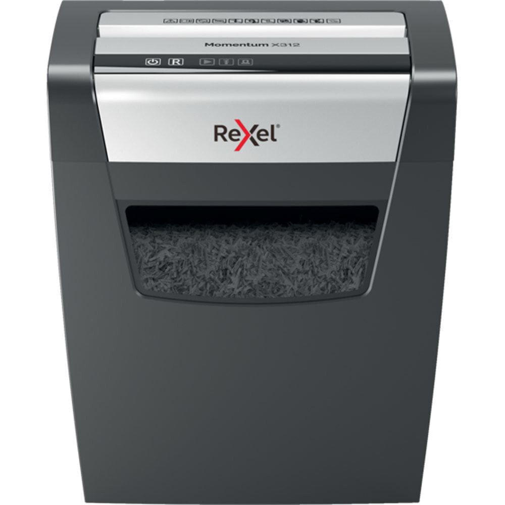 Rexel Momentum X410 измельчитель бумаги Particle-cut Черный, Серый 2104571EU