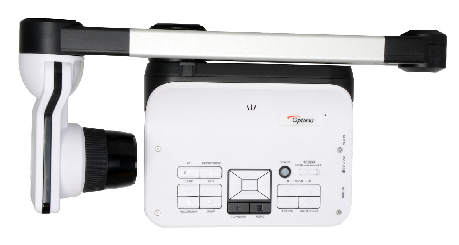 Optoma 8MP CAMERA 136 ZOOM документ-камера USB 2.0 Черный, Белый DC556