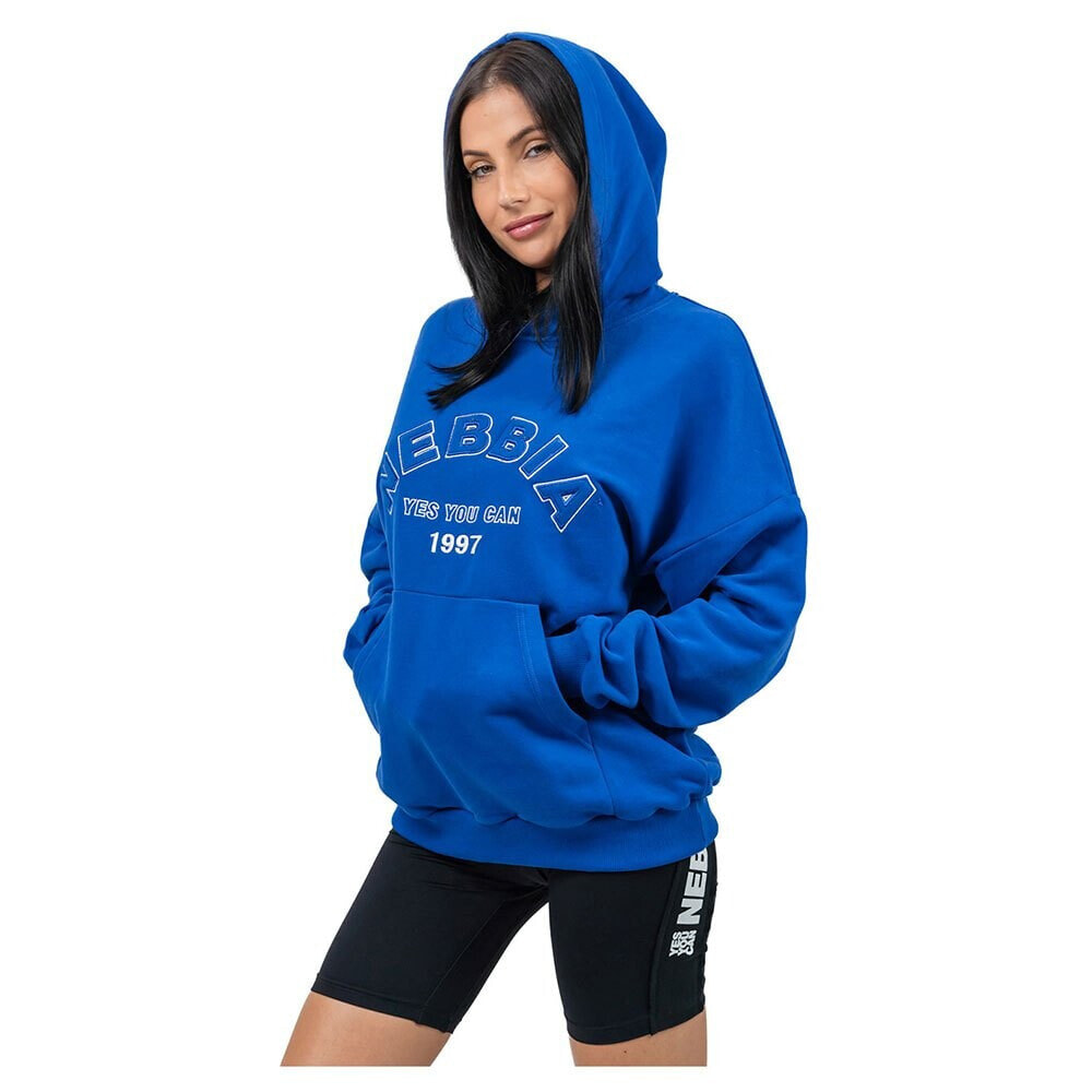 NEBBIA Branded Oversized Gym Rat Hoodie