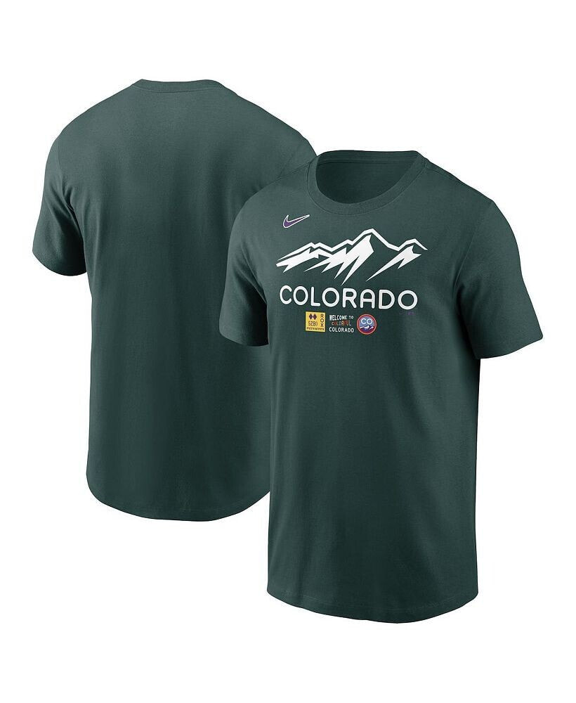 Nike men's Green Colorado Rockies City Connect Wordmark T-shirt