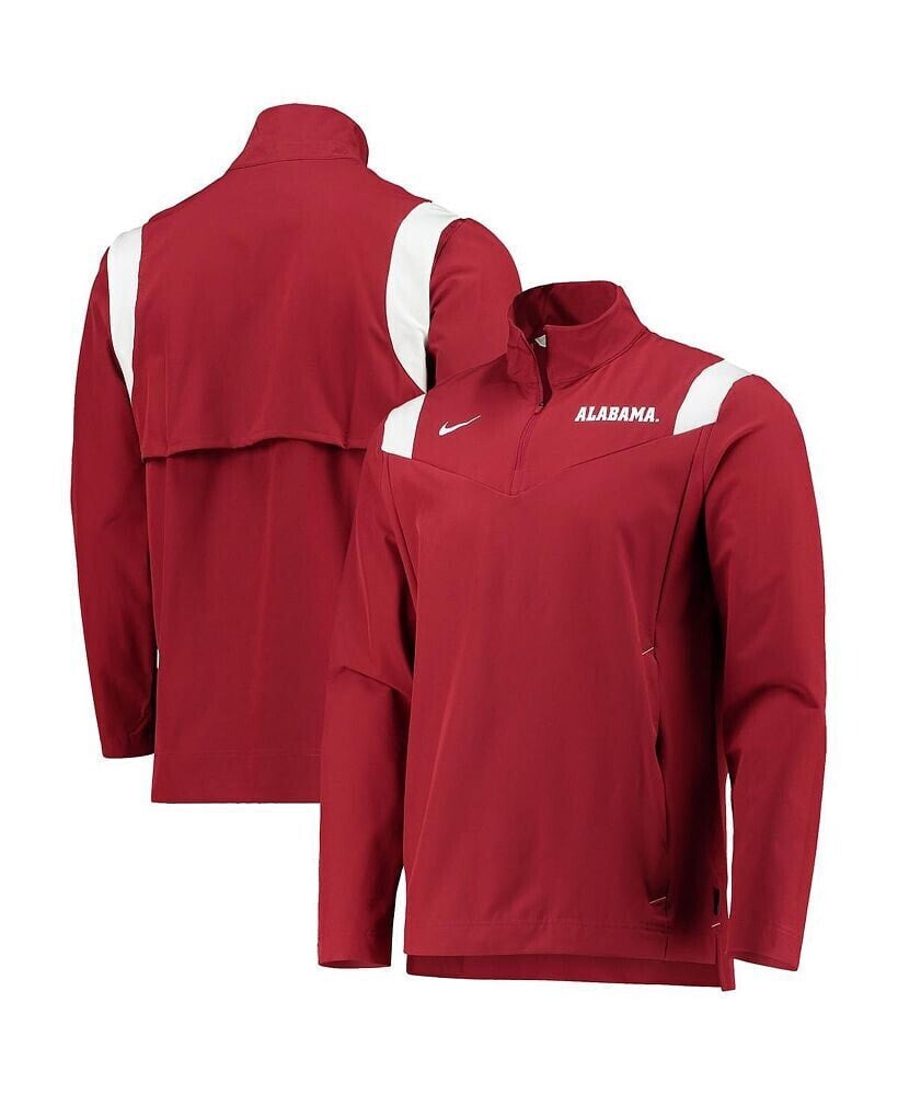 Nike men's Crimson Alabama Crimson Tide 2021 Team Coach Quarter-Zip Jacket