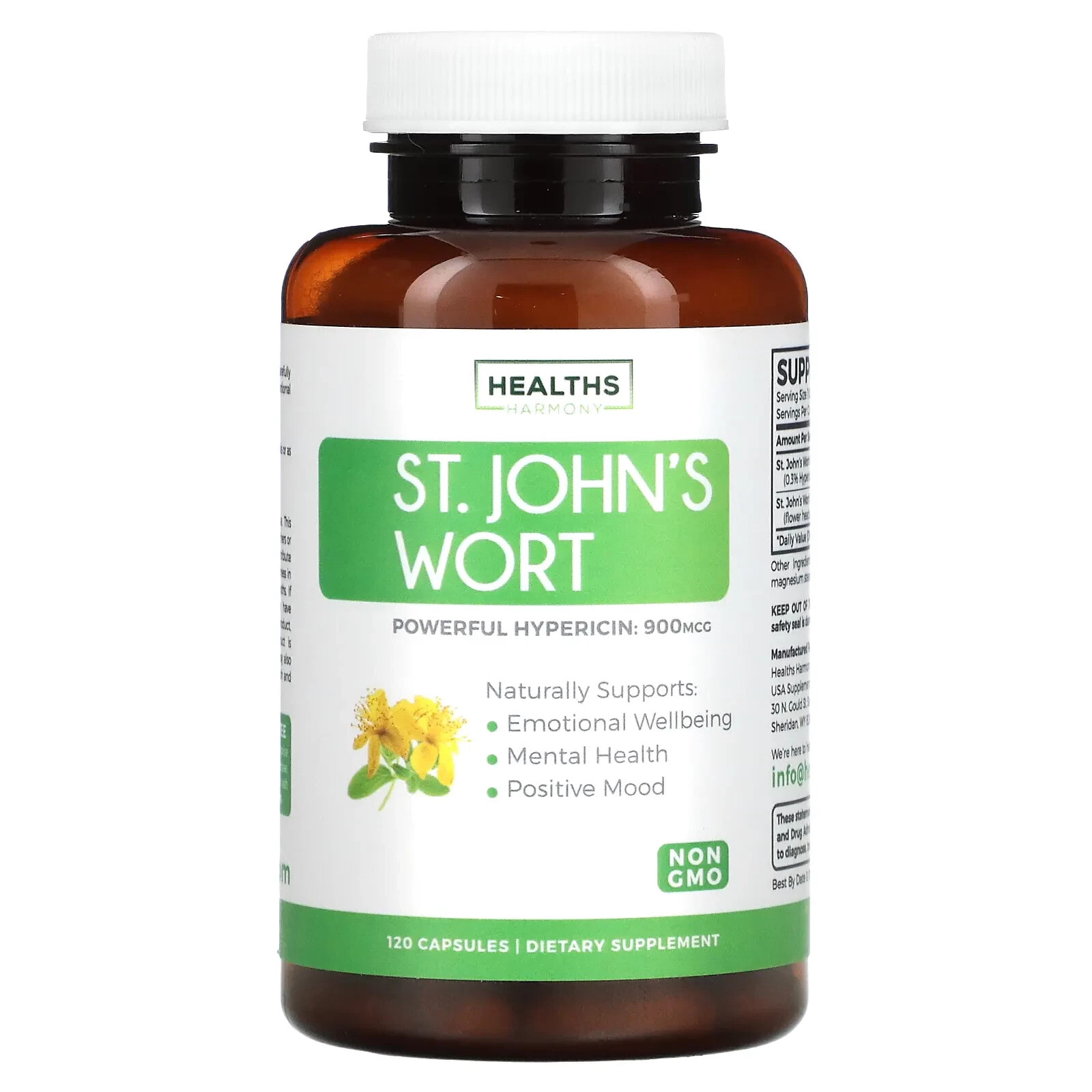 Healths Harmony, St. John's Wort, 120 Capsules