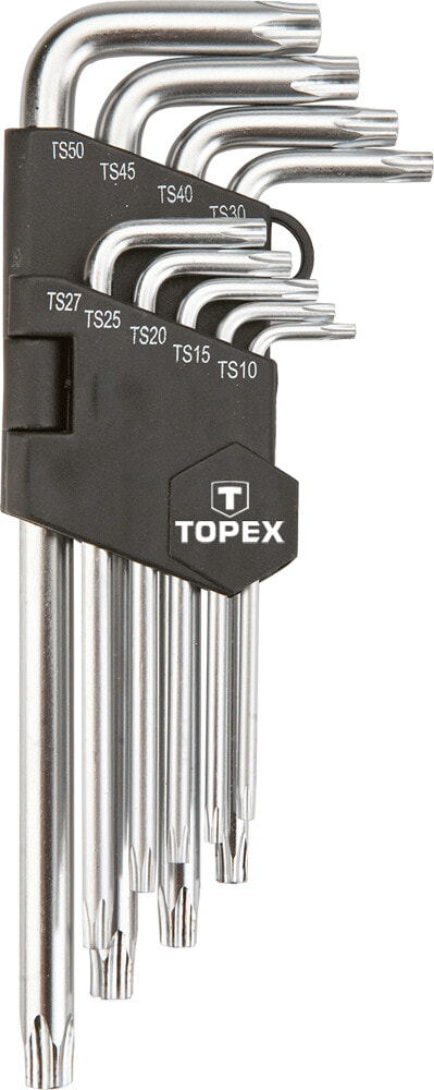 Автомобильный инструмент для ремонта Topex Zestaw kluczy pięciokątnych długich do przepływomierzy TS10-TS50 9szt. (35D951)