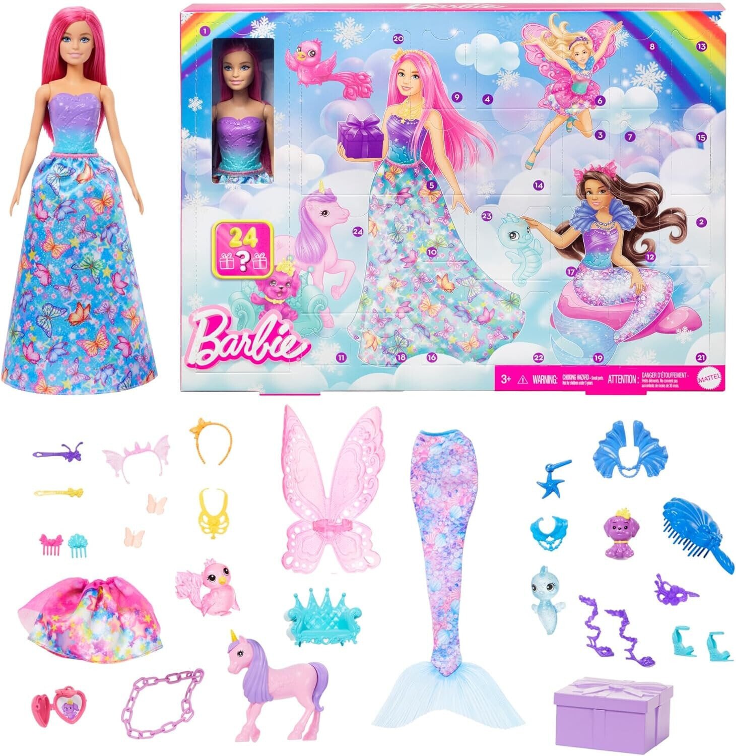 Mattel Barbie Dreamtopia Adventskalender 2024