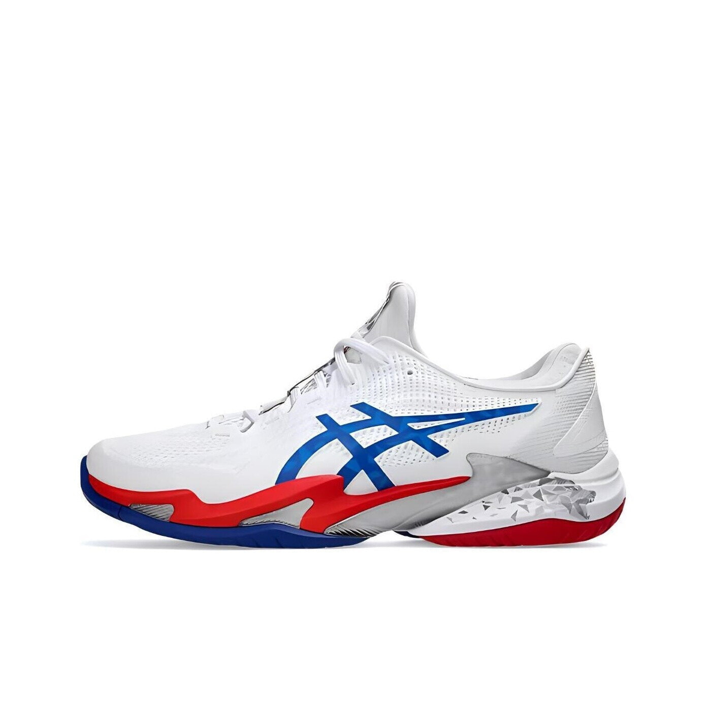 Paris 2024 X Asics Court FF 3 Novak Tennis Shoes Men Low-Top Blue/Red/White