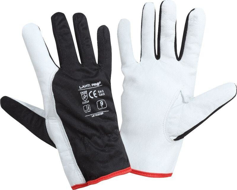 Lahti Pro Goatskin Work Gloves Black 8 "12 pairs (L272208P)
