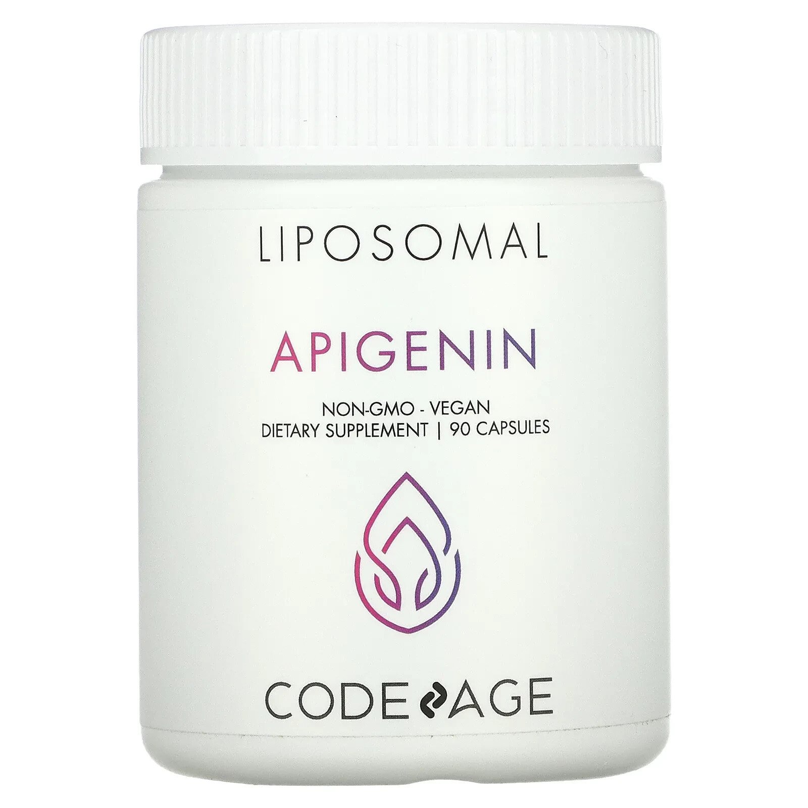 CodeAge, Liposomal, апигенин, без ГМО, веганский, 90 капсул