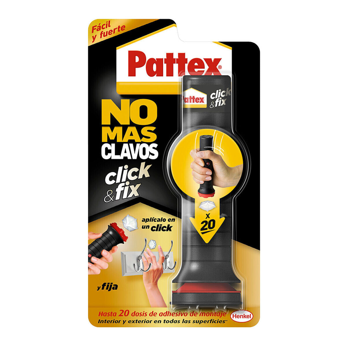 Мгновенный клей Pattex click & fix 30 g Белый Паста
