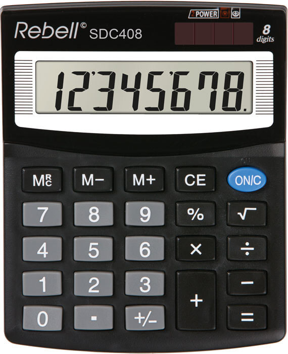 Rebell SDC 408 калькулятор Настольный Базовый Черный SDC408