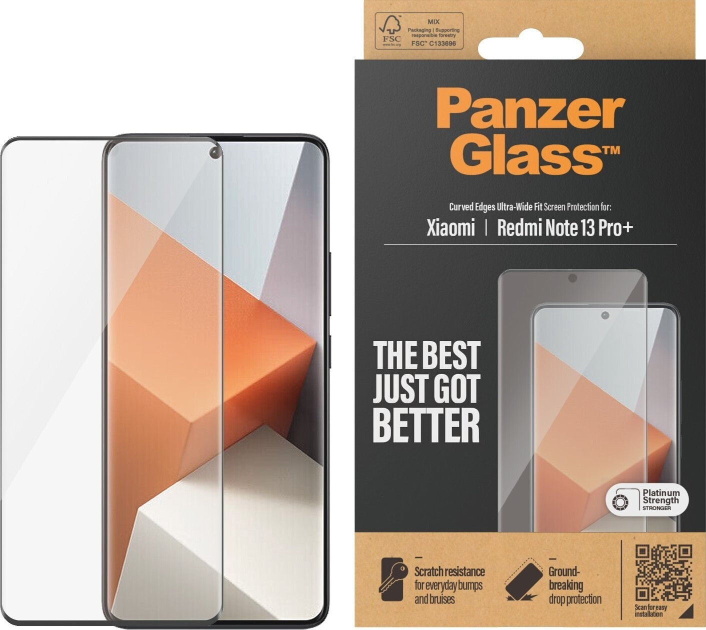 PanzerGlass PanzerGlass Screen Protector Xiaomi Redmi Note 13 Pro+ /UWF