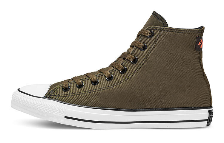 Converse Unisex Heavy Gauge Twill Chuck Taylor All Star High Top 复古高帮休闲帆布鞋 男女同款 军绿 / Converse Heavy 166004C