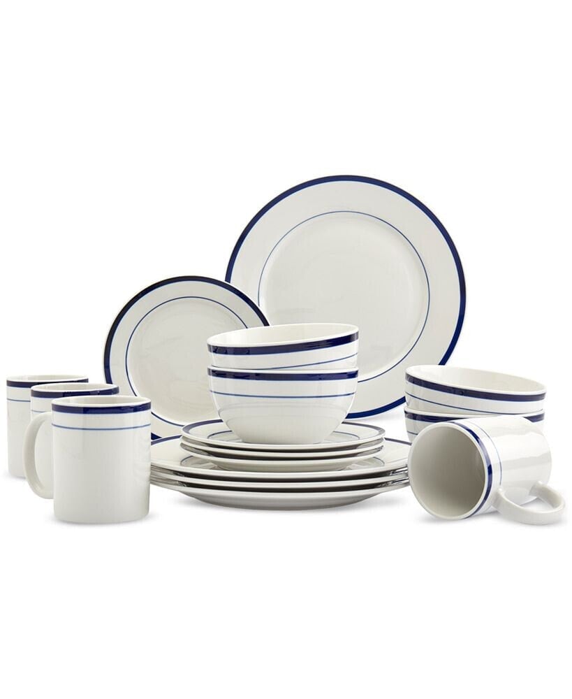 Studio TU round Ceramic 16-Pc. Dinnerware Set, Service for 4