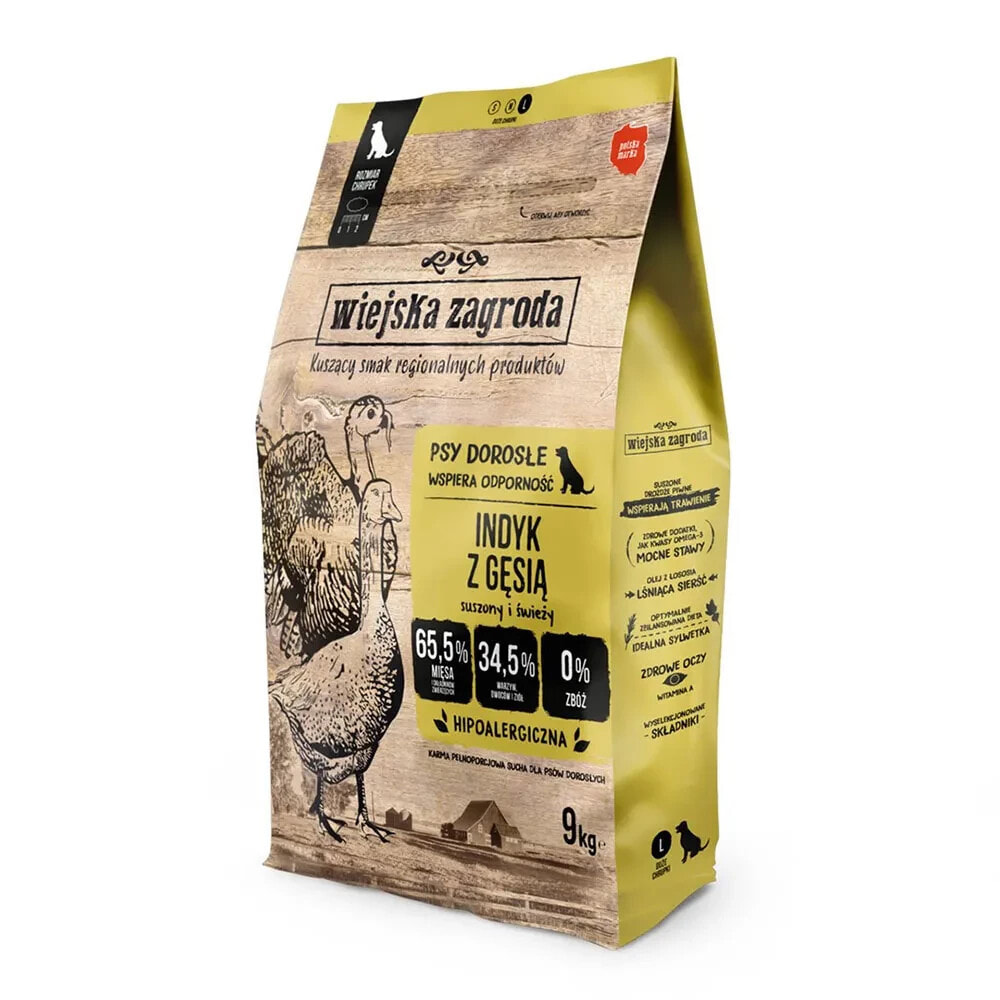 WIEJSKA ZAGRODA Turkey Withgoose L dog food 9kg