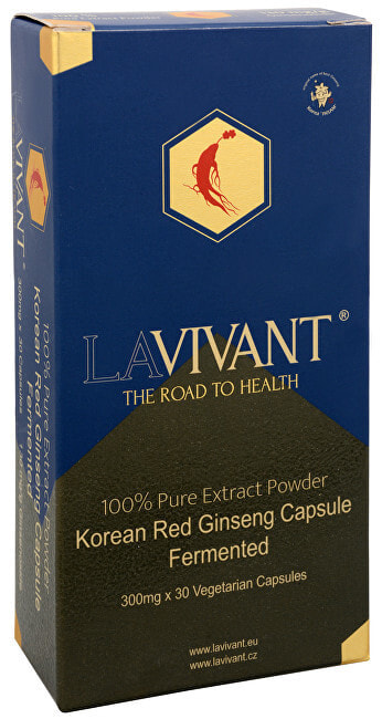 LAVIVANT VEGAN FERMENT Экстракт корейского красного ферментированного женьшеня  130 мг 30 веганских капсул