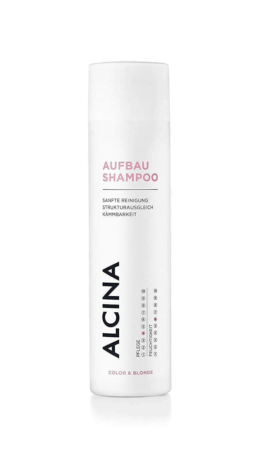 ALCINA Building Shampoo - Gentle Cleansing for Bleached, Dry or Damaged Hair - 1 x 250 ml