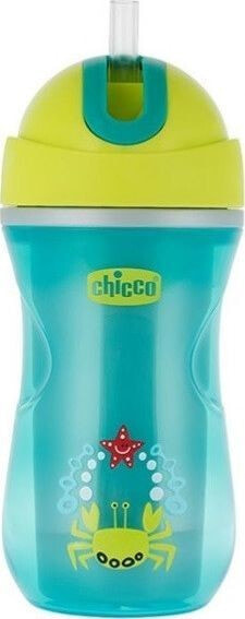 Chicco 699130-THERMAL MUG WITH STRAW FOR SCIENCE AND DRINKING 14M + MIX OF COLORS