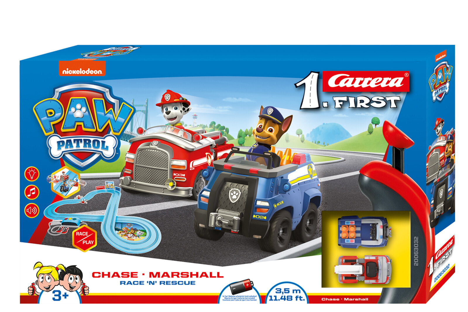 Carrera Paw Patrol Race N Rescue трек для игрушечных машинок Пластик 20063032