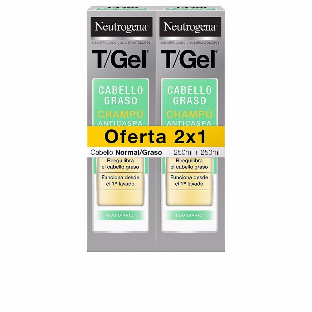 Шампунь для волос NEUTROGENA T/GEL CHAMPÚ ANTICASPA NORMAL-GRASO set 2 x 250 ml