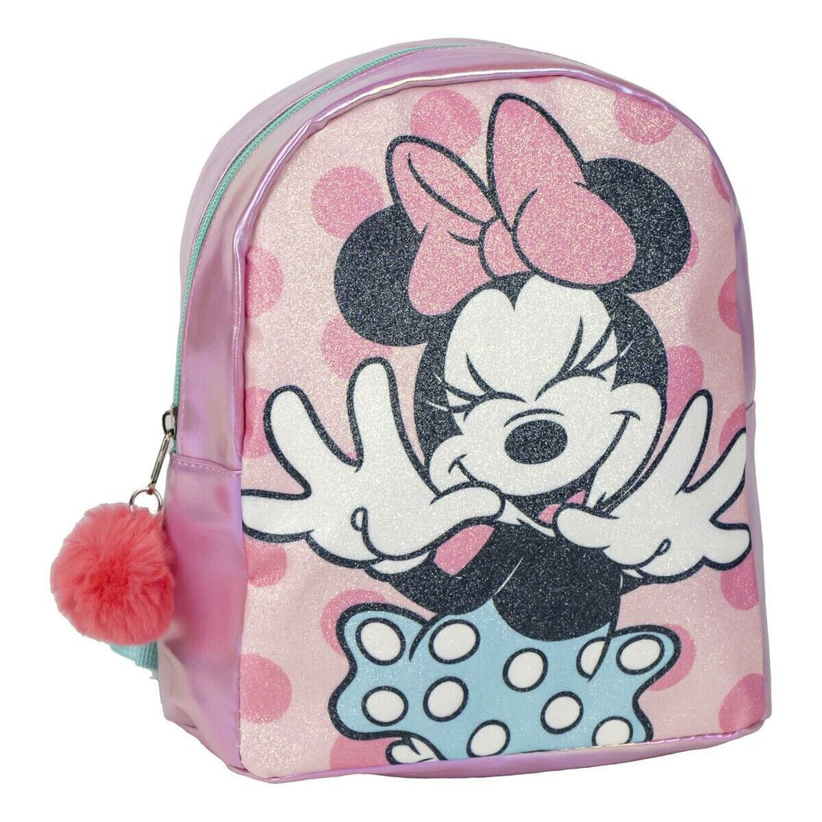 Casual Backpack Minnie Mouse Pink 19 x 23 x 8 cm