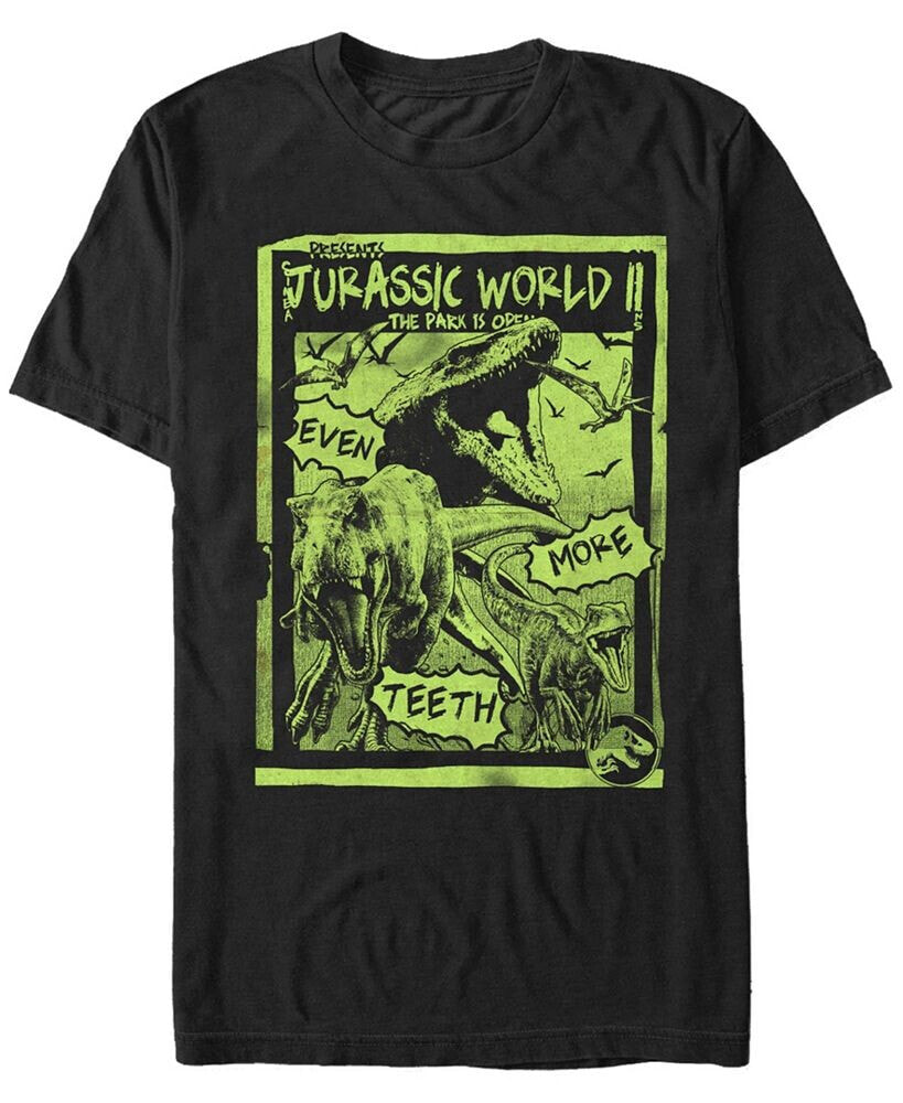 Fifth Sun jurassic World Fallen Kingdom Men's T-Rex Neon Green Poster Short Sleeve T-Shirt