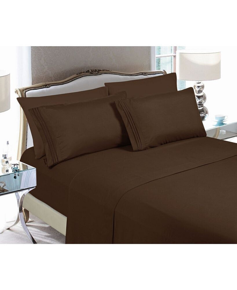 Elegant Comfort 4-Piece Luxury Soft Solid Bed Sheet Set Twin/Twin XL