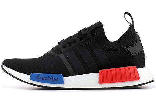 adidas originals NMD_R1 Core Black Lush Red (2015/2017) 防滑耐磨 低帮 运动休闲鞋 男女同款 黑红蓝 / Кроссовки adidas originals NMD_R1 Core Black Lush Red S79168