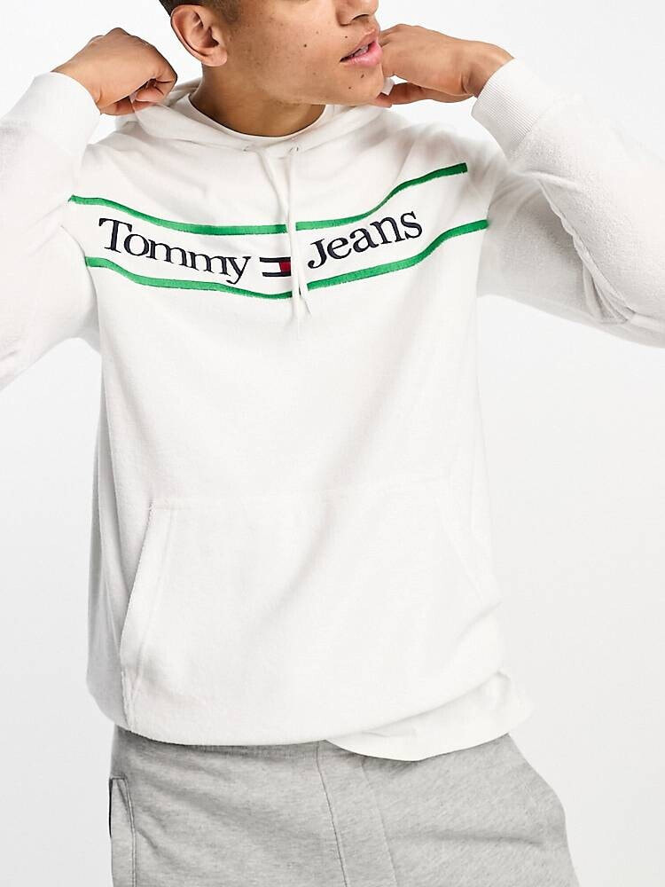 Tommy Jeans – Essential – Kapuzenpullover in Weiß