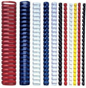 Argo Plastic binding spine 22mm 50pcs. black (36K034A)