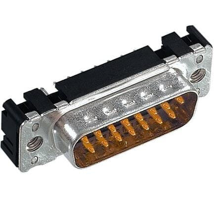 Harting 09 65 161 6712 коннектор D-Sub 1 Черный, Металлический