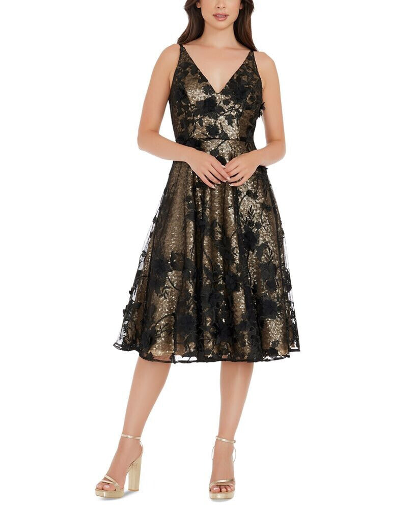 Dress the Population elisa Women's Sequin and Lace Dress