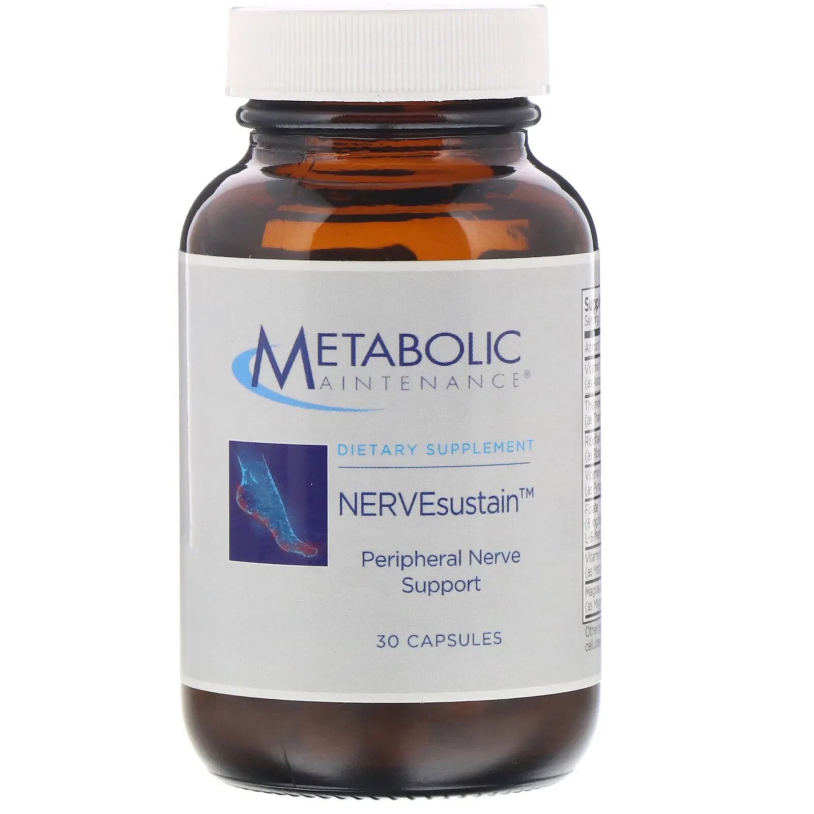 Metabolic Maintenance, NERVEsustain, 30 Capsules (Товар снят с продажи) 