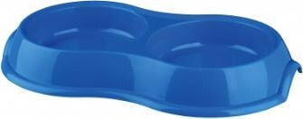 Trixie DOUBLE PLASTIC BOWL, 2 × 0.2 l / by 11 cm