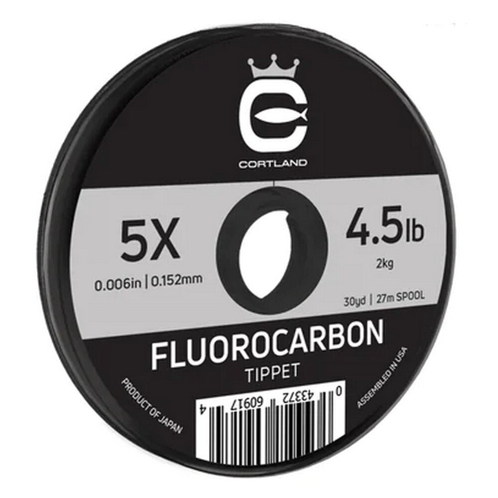 CORTLAND Fluorocarbon Tippet 5X 27 m Fly Fishing Line
