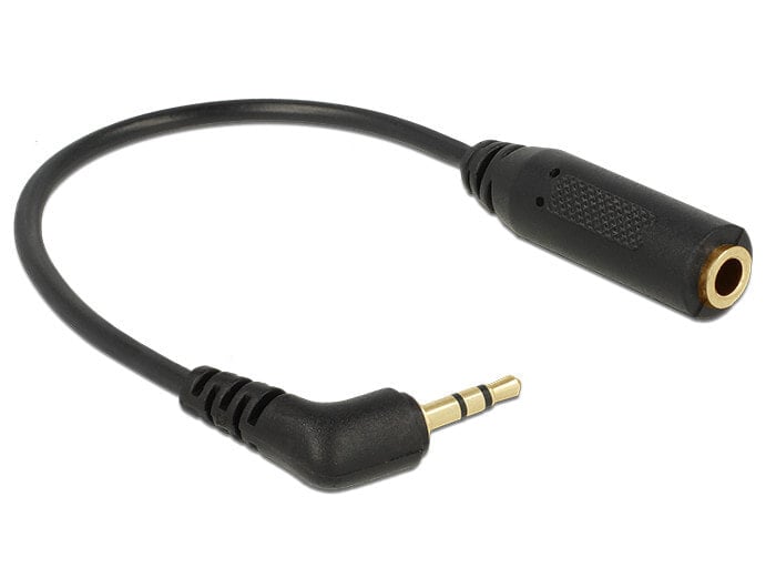 DeLOCK 0.17m 2.5mm/3.5mm аудио кабель 0,17 m 2,5мм 3,5 мм Черный 65674